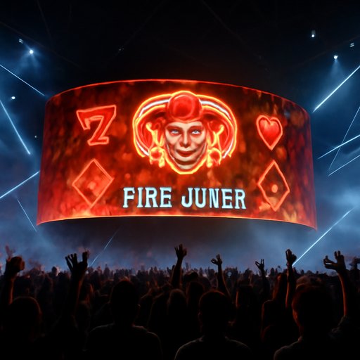 77ABC Fire Joker আগুন-রঙা কার্ড চিহ্ন